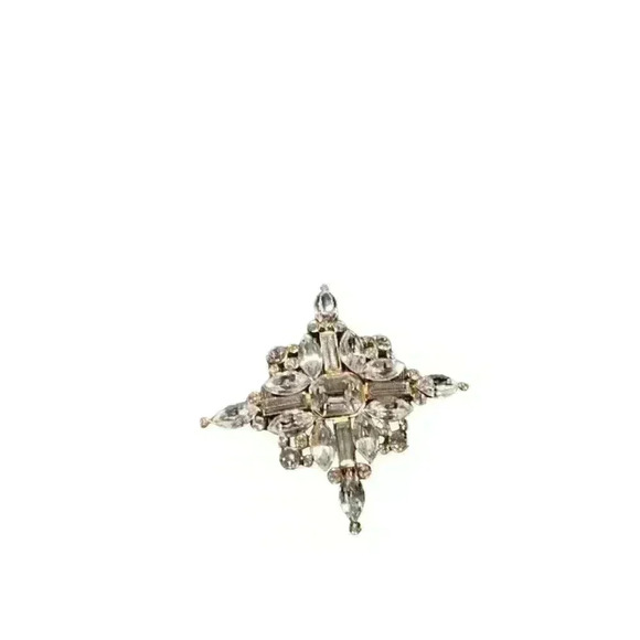 Monet Snowflake Brooch - Picture 4 of 5